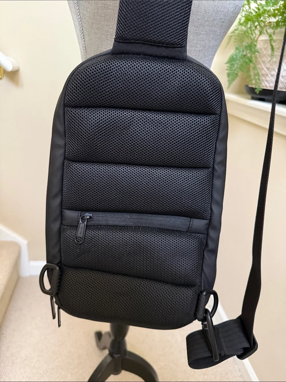 New without tag. Black Men’s Sling AOKING Backpack — Everyday Crossbody Carry.